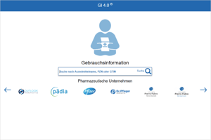 Screenshot der Startseite von GI 4.0