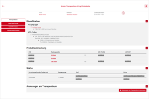Screenshot Therapeutika-Datenbank 1